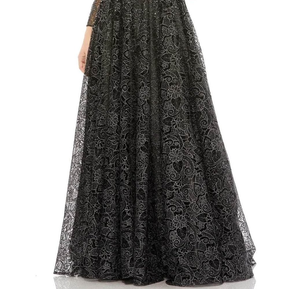 Mac Duggal 20372 Mother of the Bride Graphite Size 16 - Picture 3 of 8